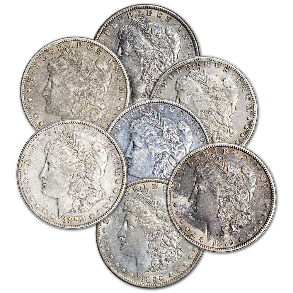 Morgan Silver Dollar Coin - Roll of 20 - Cull XF Details - Pre 1921 ...