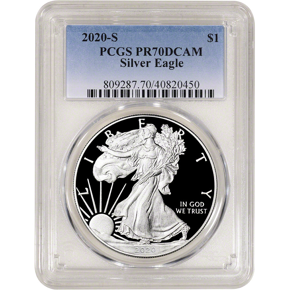2020 S American Silver Eagle Proof - PCGS PR70 DCAM [20-S-ASE-P