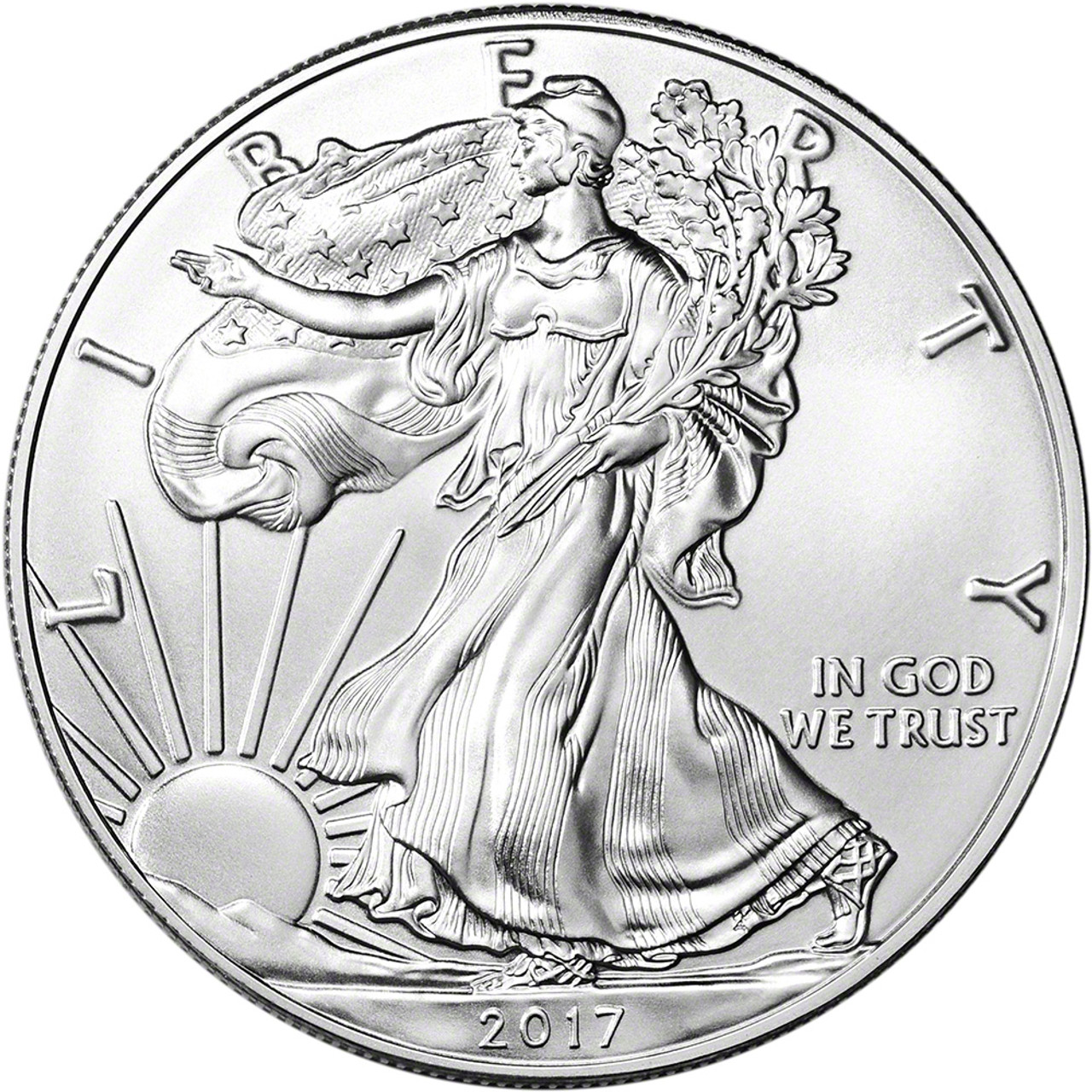 Philadelphia　アンティークコイン　PCGS　Eagle　銀貨　2017-(P)　[送料無料]　$1　Silver　Mercanti　MS70　Struck　John　at　#sot-wr-009908-284-