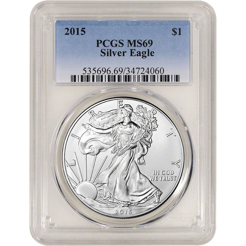 2015 American Silver Eagle - PCGS MS69 [15-ASE-P-MS69] - Liberty Coin