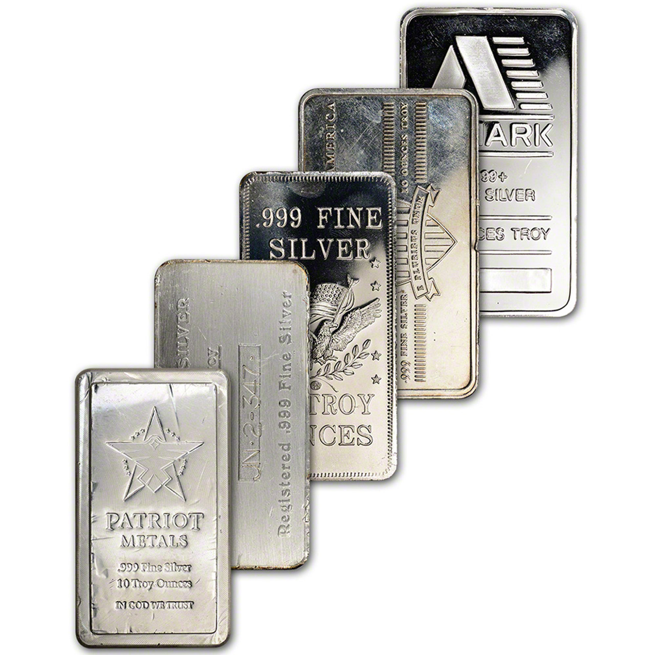 FIVE 5 10 oz. Silver Bar Random Brand Secondary Market