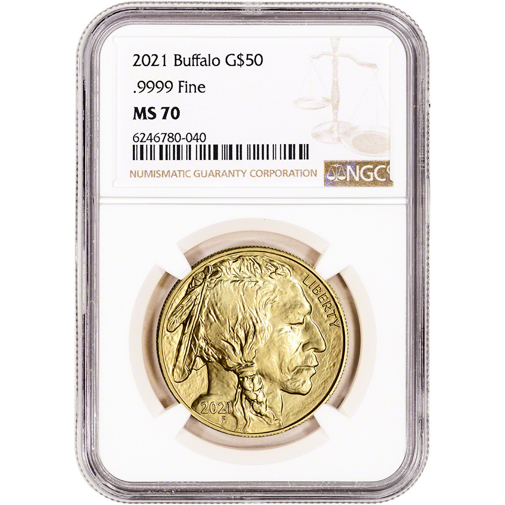 2021 American Gold Buffalo 1 oz $50 - NGC MS70 [21-BUFF-N-MS70-NSL