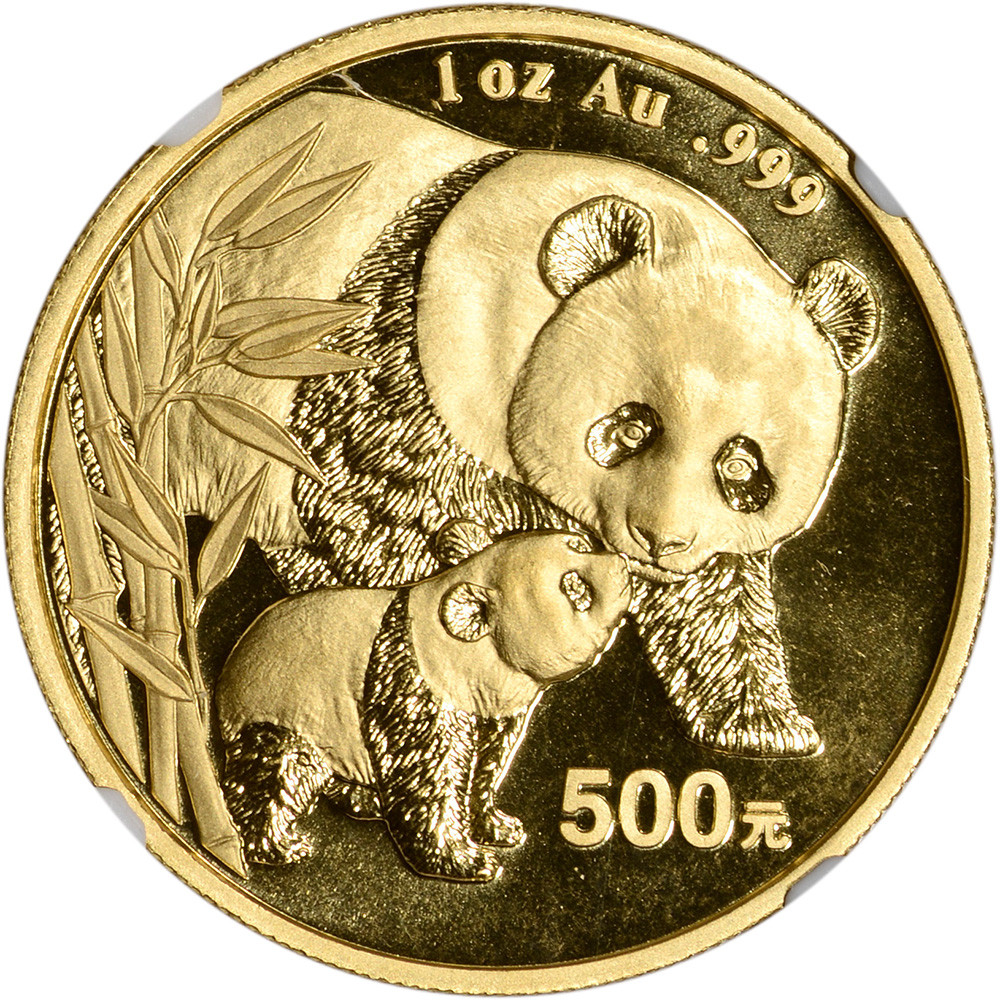 2004 China Gold Panda 1 oz 500 Yuan - NGC MS69 [04-CGP-G500-N-MS69