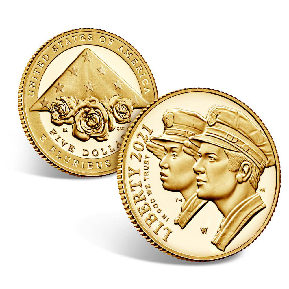 2021 W US Gold $5 National Law Enforcement Commemorative Proof