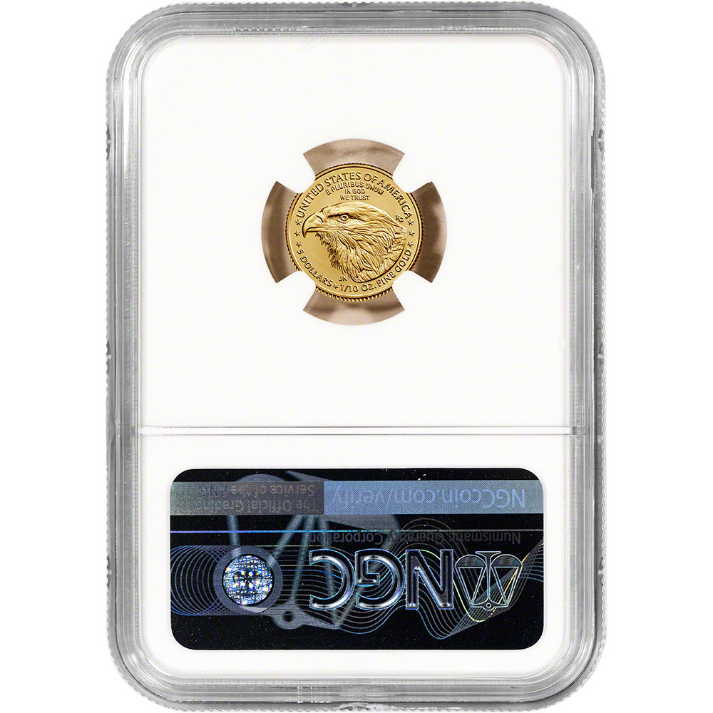 2022 American Gold Eagle 1/10 oz $5 - NGC MS70 Early Releases [22