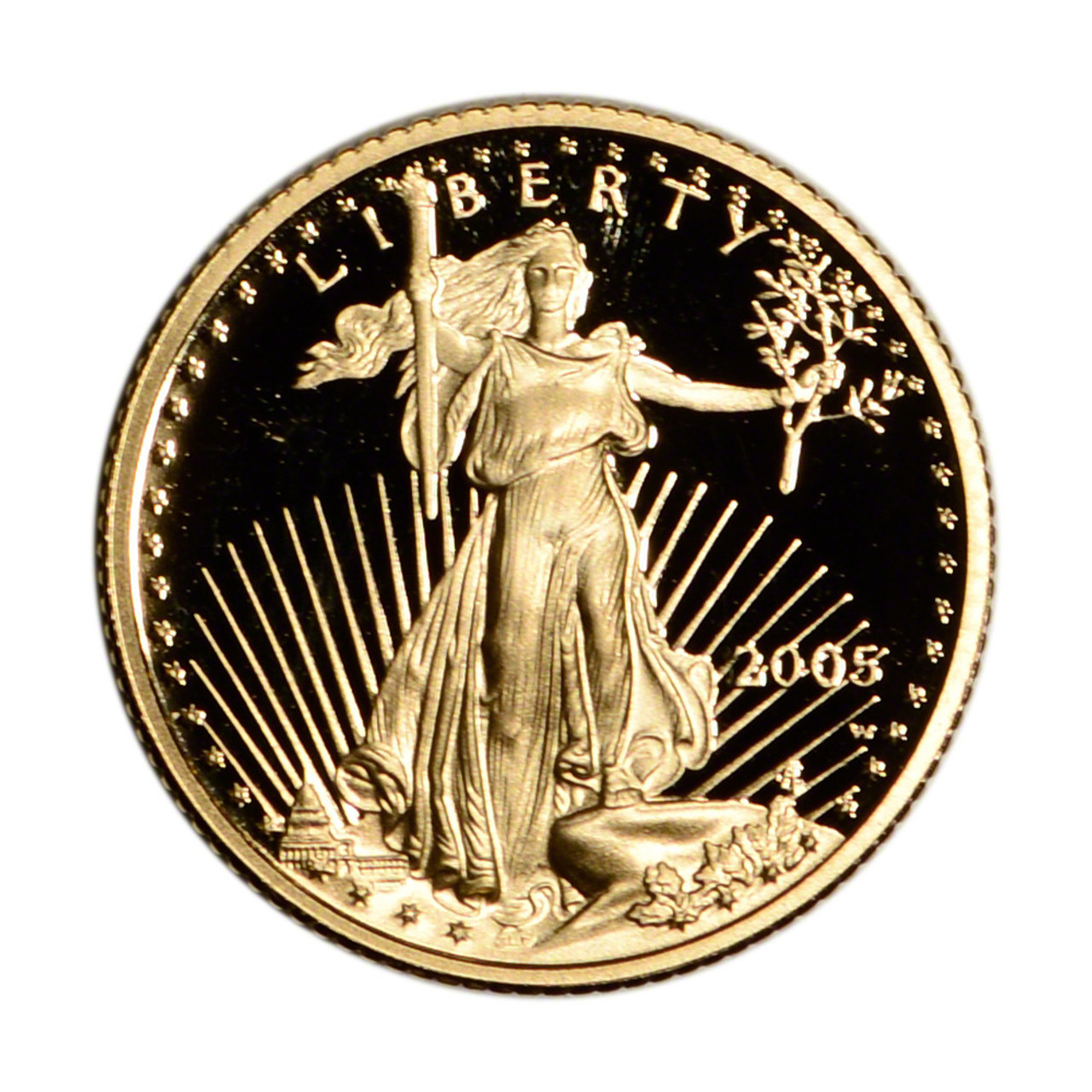 2005-W American Gold Eagle Proof (1/10 oz) $5 in OGP [US-05-W-AGE