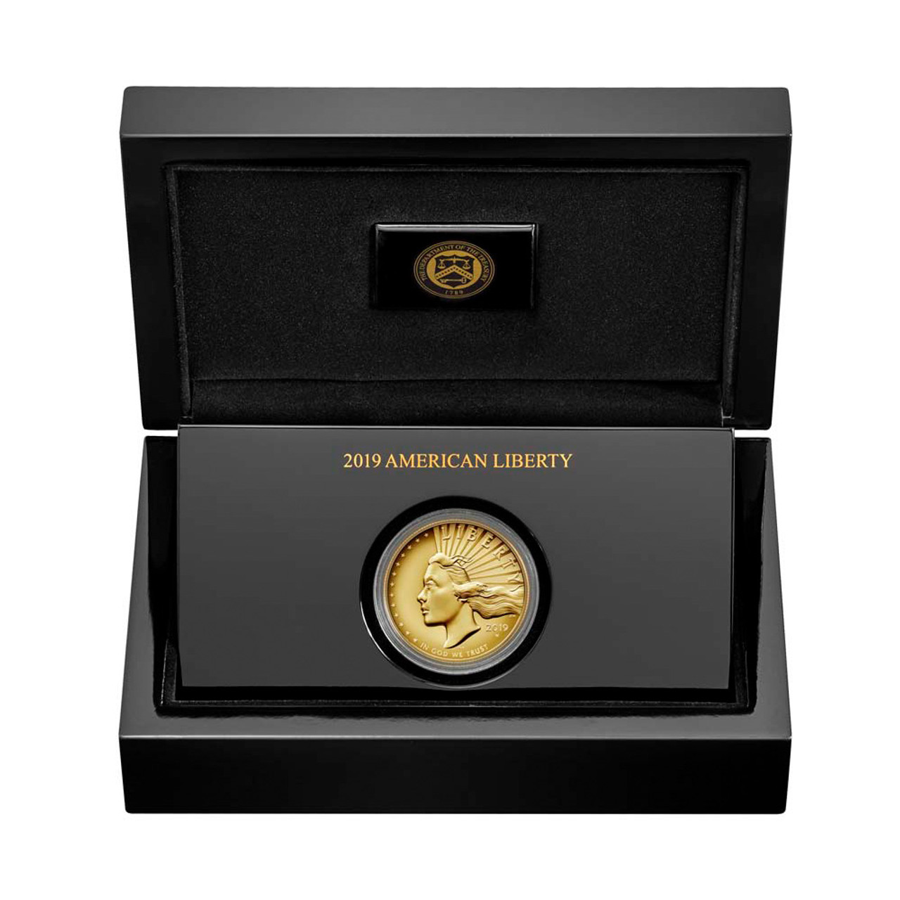 2019 W American Liberty Gold High Relief 1 oz $100 in OGP [US-19-W