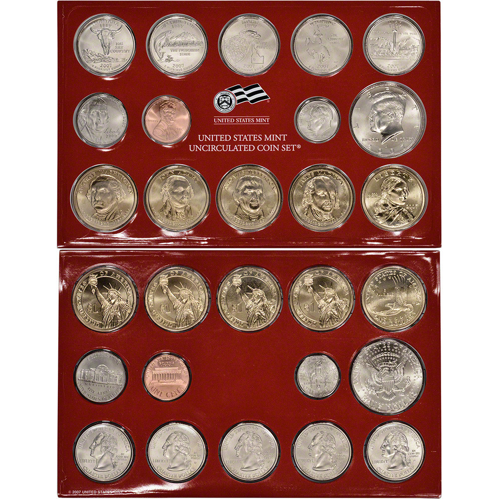 2007 United States Mint Uncirculated Coin Set (U07) [US-UC-2007 ...
