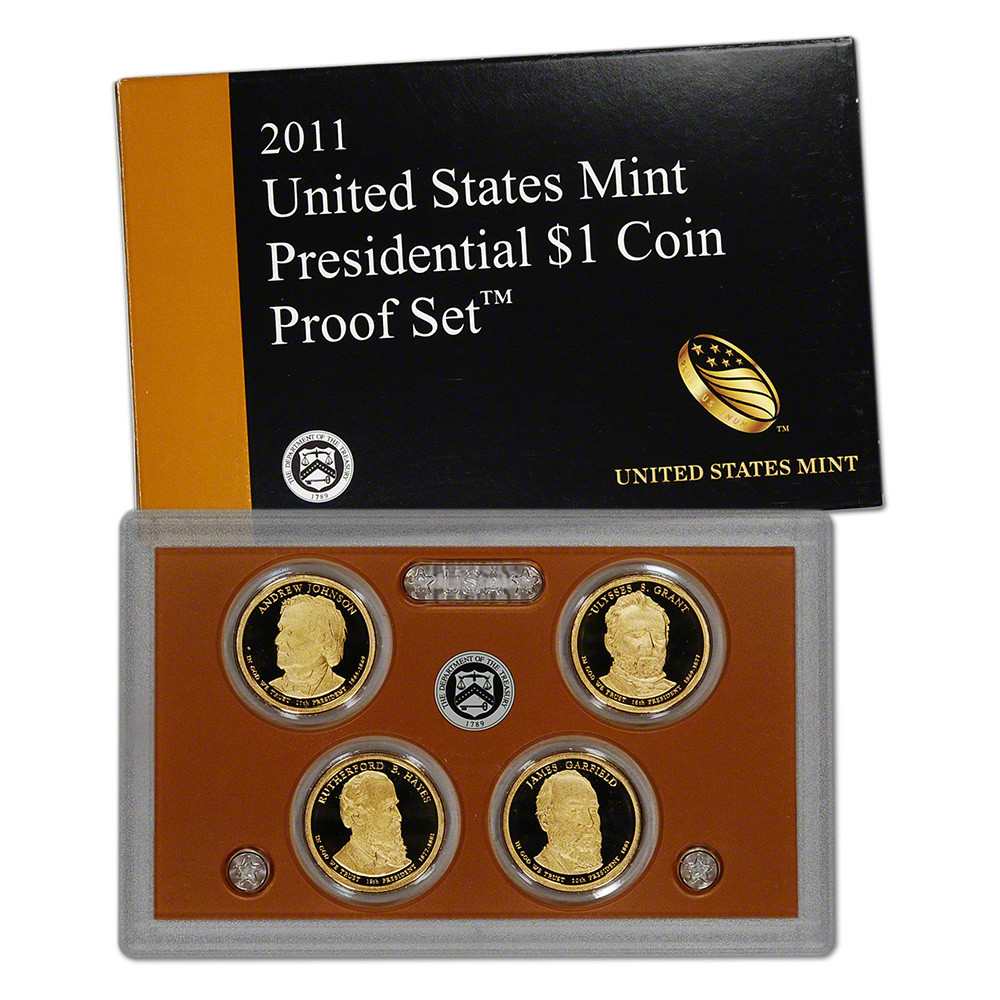 2011 United States Mint Presidential $1 Coin Proof Set