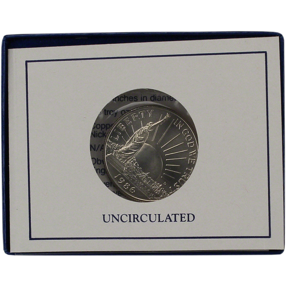 アメリカ合衆国リバティ 1986年 1986-D US Statue of Liberty Commemorative BU Half Dollar [US-MC-HD