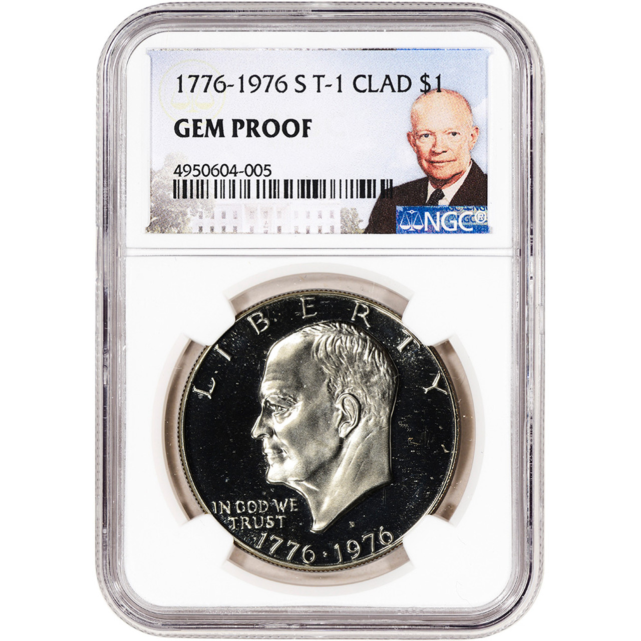 1776-1976-S US Eisenhower Clad Dollar Proof $1 Type 1 - NGC Gem