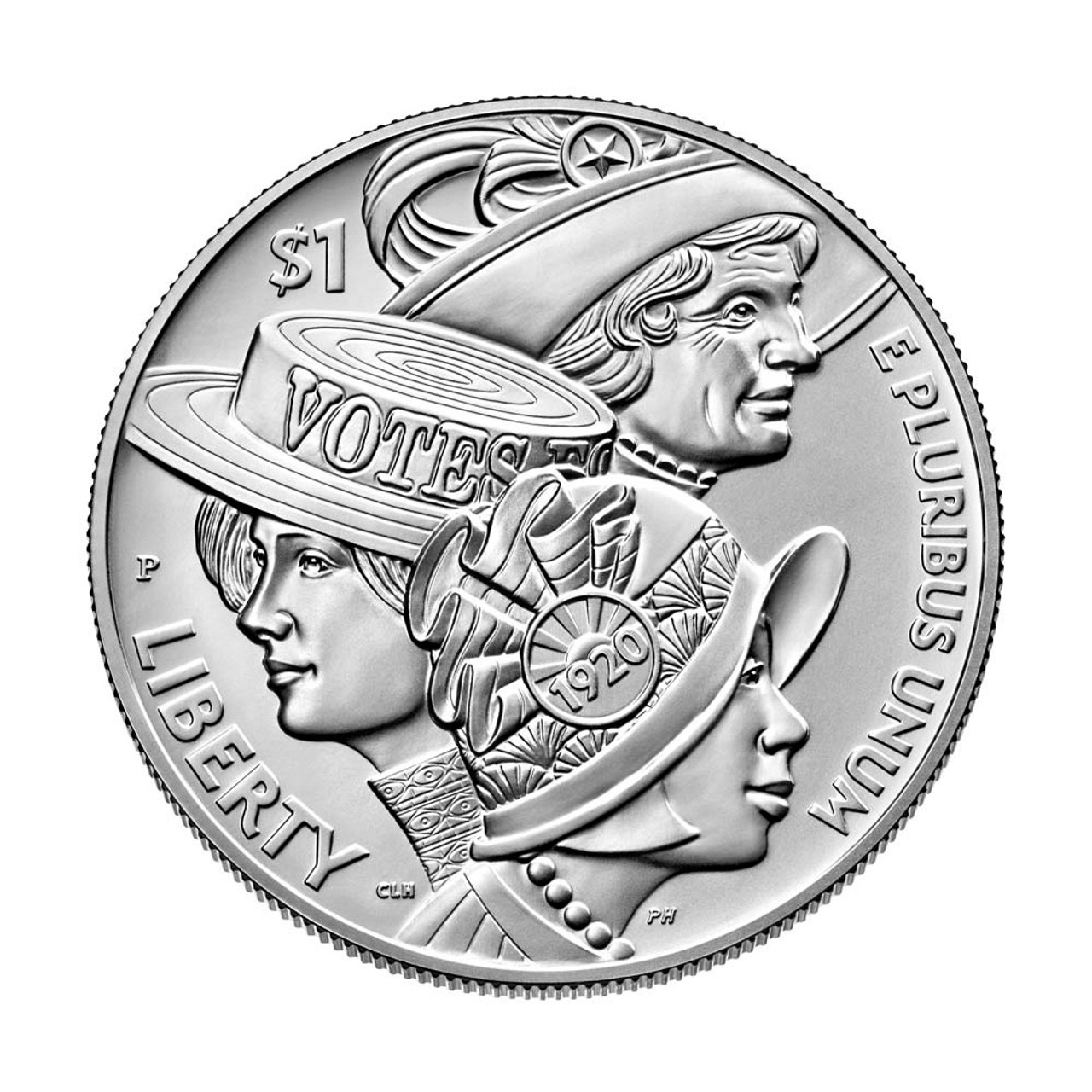 2020 P US Women's Suffrage Commemorative BU Silver Dollar