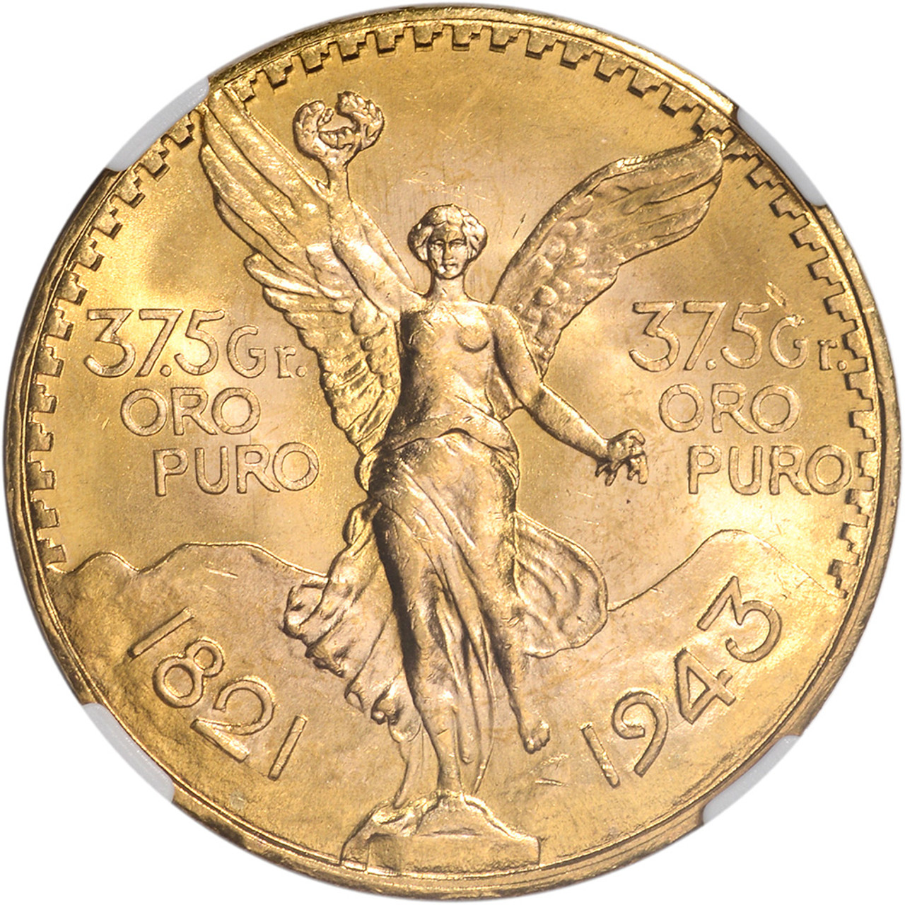 1943 Mexico Gold 50 Pesos - NGC MS66 KM-482 [WG-02596] - Liberty Coin