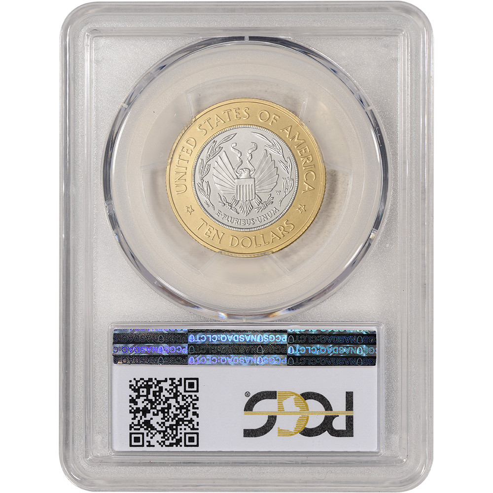 2000-W US Bimetallic $10 Library of Congress Commemorative BU