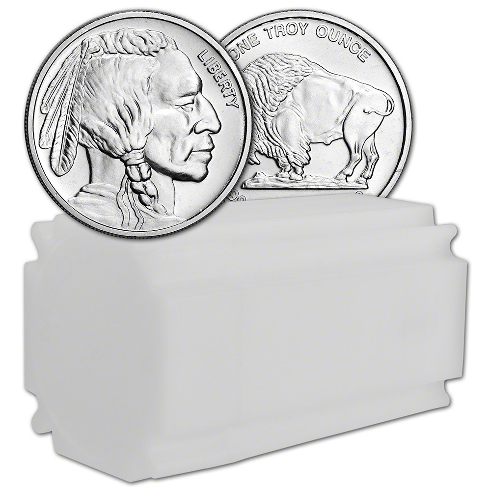 1オンス アメリカ シルバー バッファロー ラウンド 9.9999 silver 1 oz Silver Round SilverTowne American Buffalo, 2024 BU
