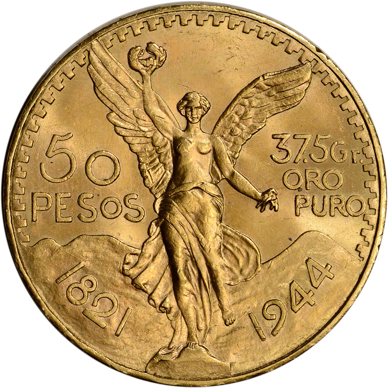 1944 Mexico Gold 50 Pesos - BU - 1.2056 oz. [44-MX-G50PESO-BU