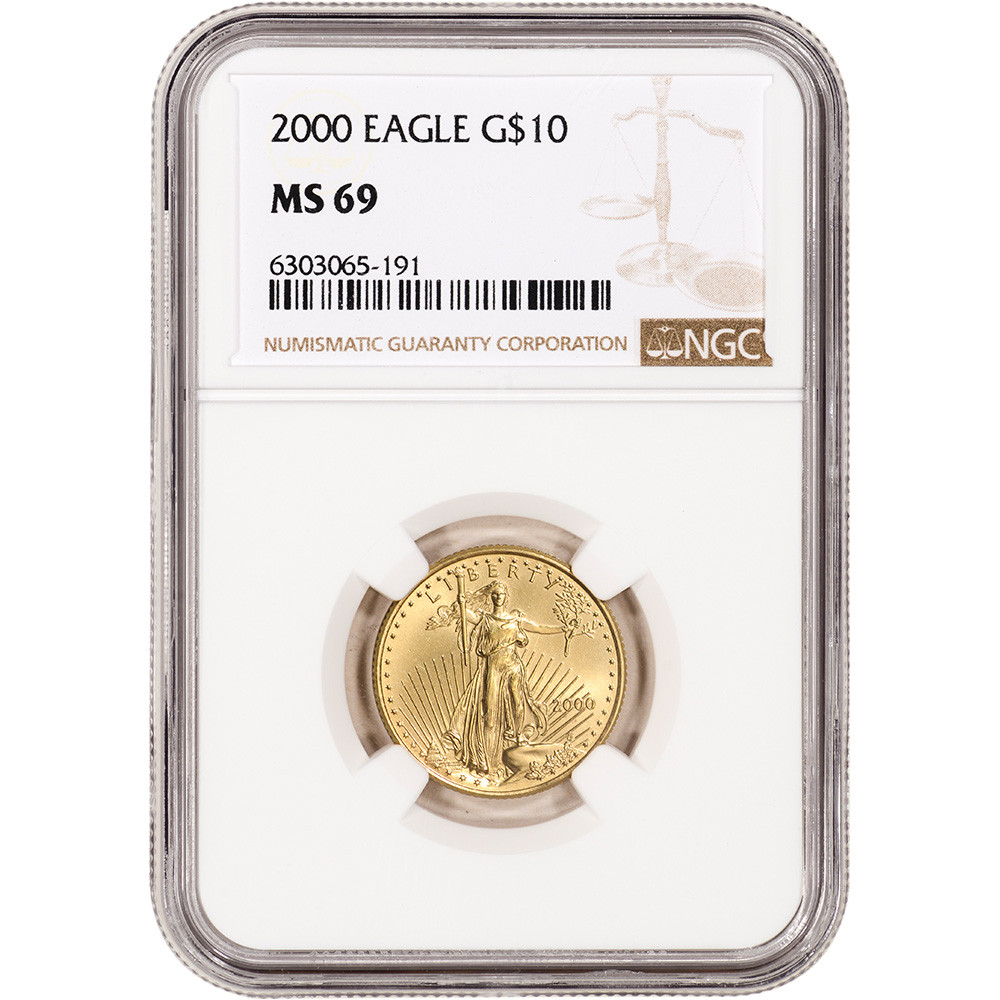 2000 American Gold Eagle 1/4 oz $10 - NGC MS69 [00-AGE-10-N-MS69