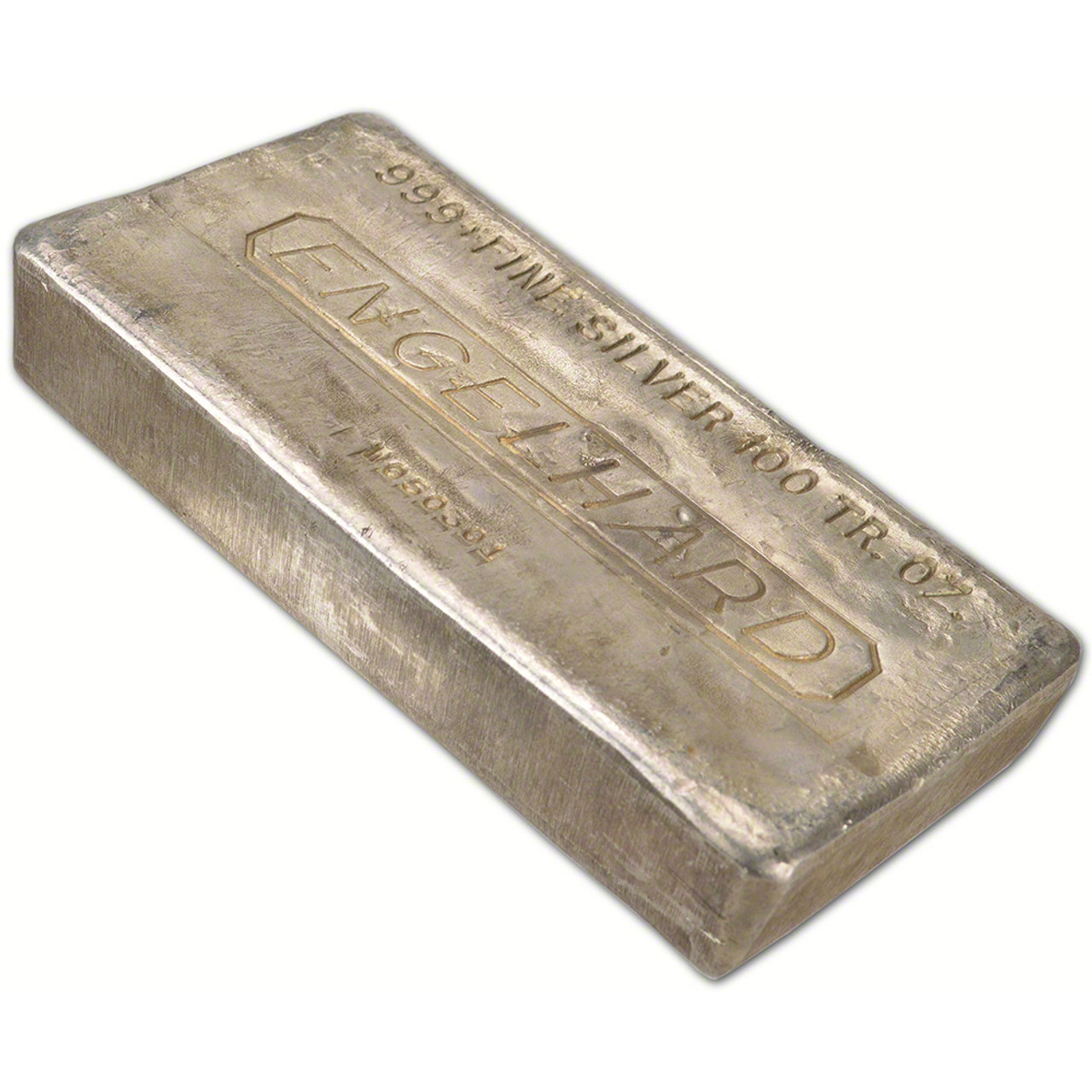 100 oz. Silver Bar - Engelhard (Poured) .999 Fine [SILVER-Bar