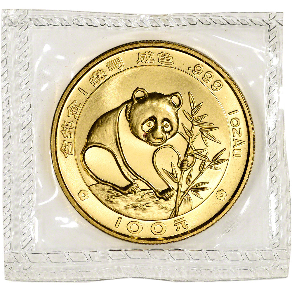 1988 China Gold Panda 1 oz 100 Yuan - BU - Mint Sealed [88-CGP-1oz
