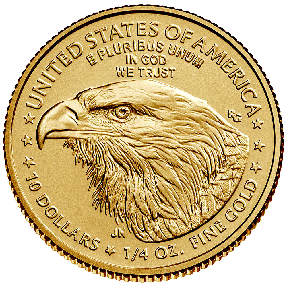 2022 アメリカイーグル スペースゴールド 2022 American Gold Eagle 1/4 oz $10 - NGC MS70 Early Releases [22