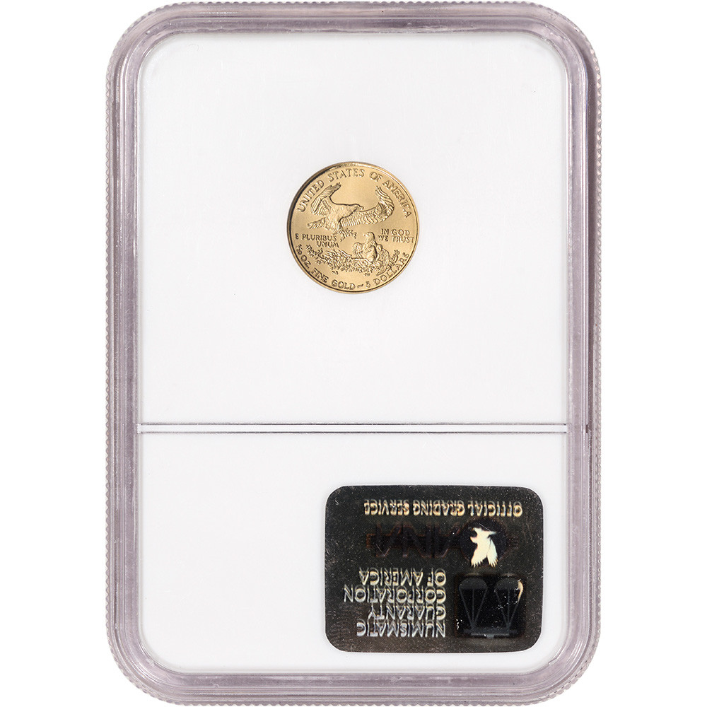 2001 American Gold Eagle (1/10 oz) $5 - NGC MS69 [01-AGE-5-N-MS69
