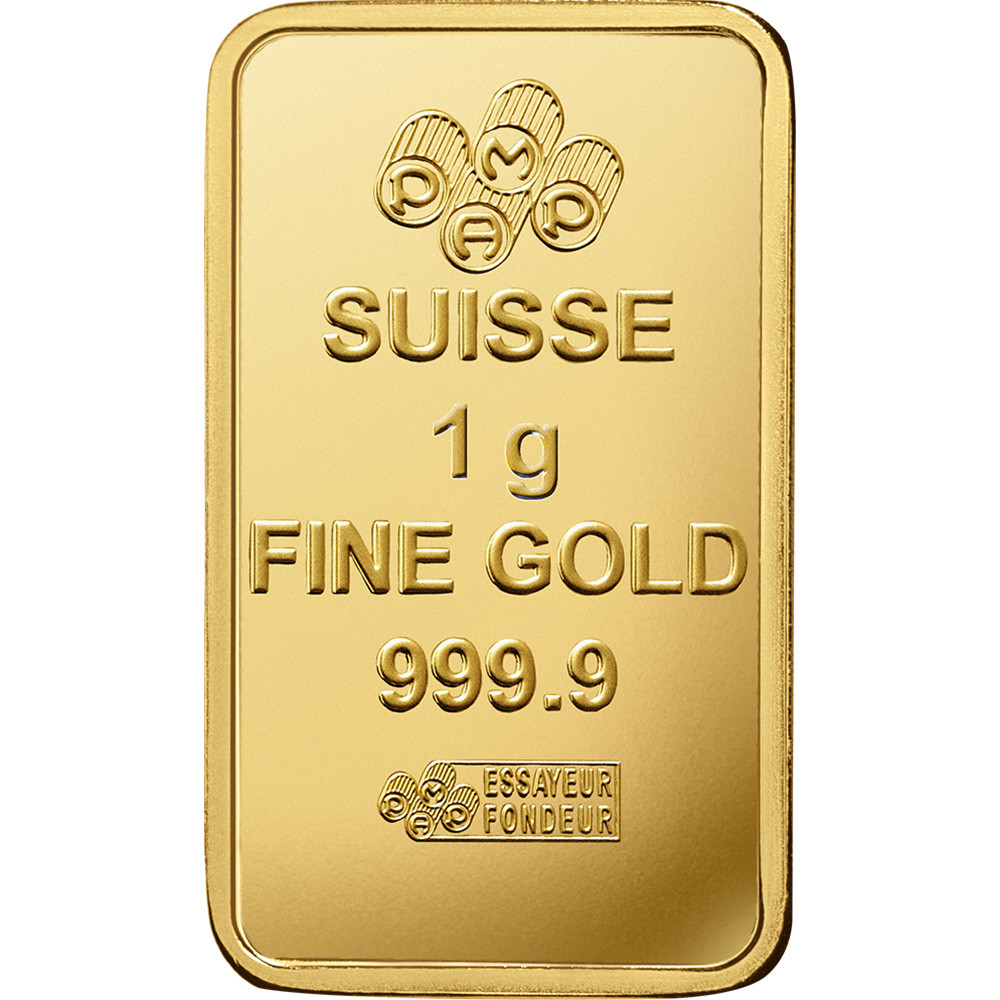 25x1 gram Gold Bar - PAMP Suisse - Fortuna - 999.9 Fine in Sealed