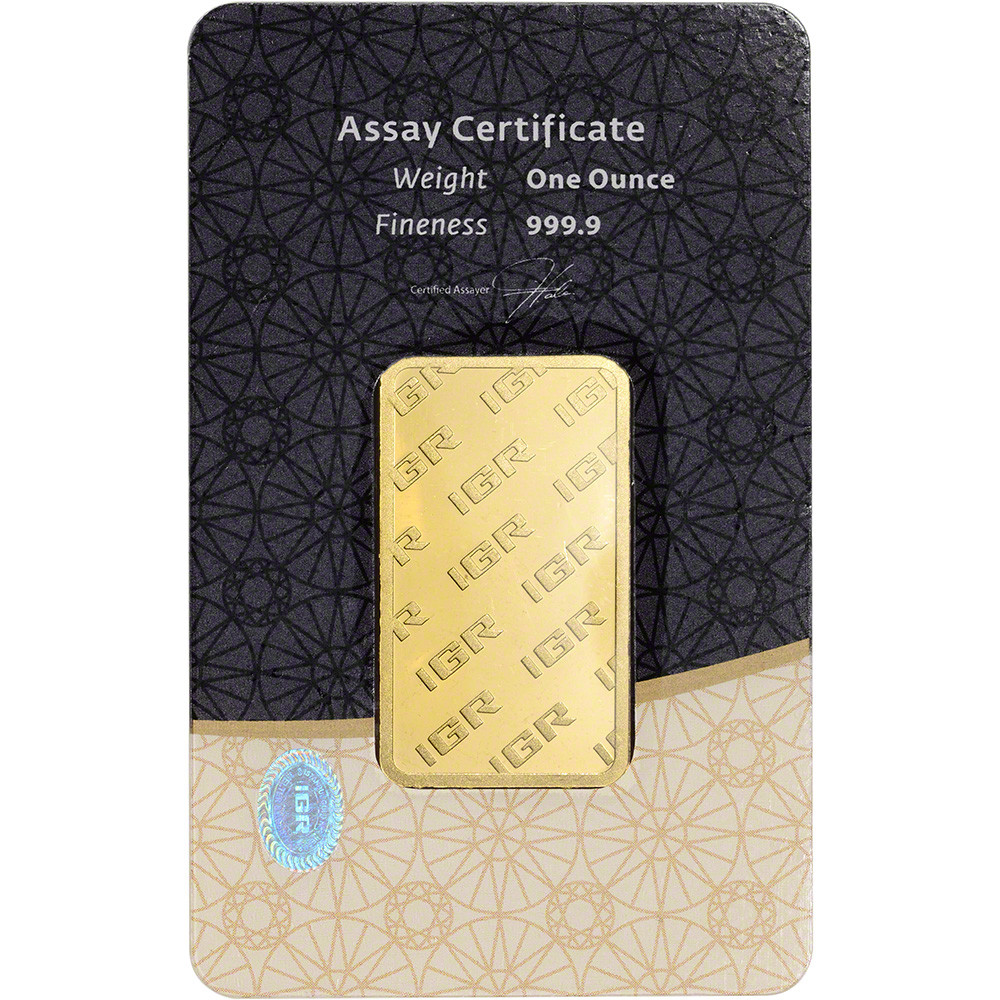 1 oz. IGR Gold Bar - Istanbul Gold Refinery - 999.9 Fine in Sealed