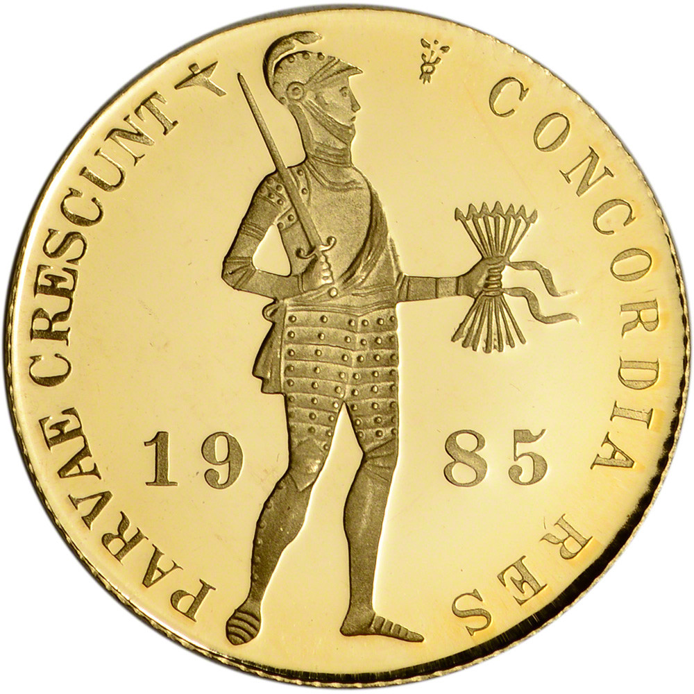 1985 Netherlands Gold 1 Ducat Proof .1104 oz - Gem Proof [85-NL