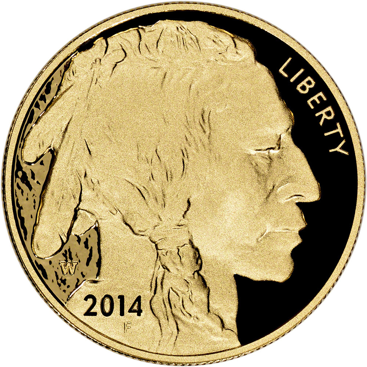 2014 W American Gold Buffalo Proof 1 oz $50 in OGP [US-14-W-BUFF