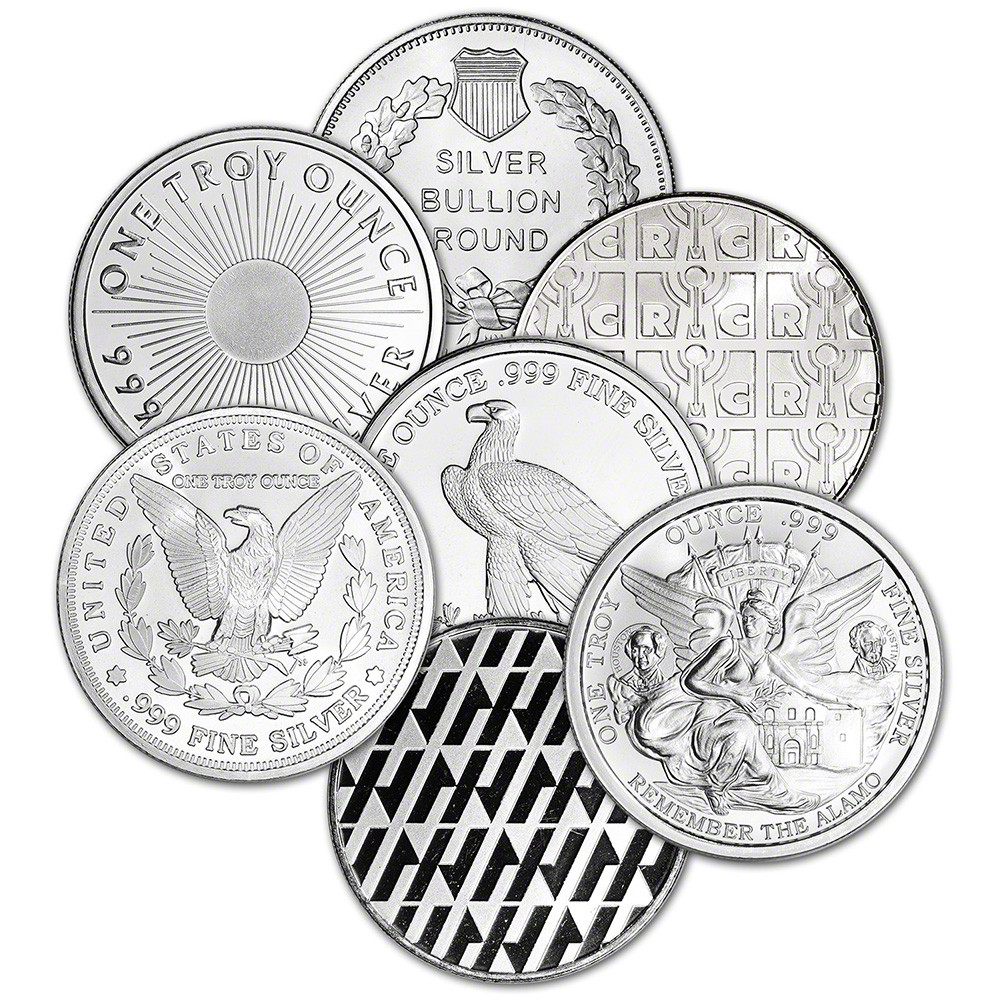 1 oz. Silver Round - Random Brand - Secondary Market - .999 Fine