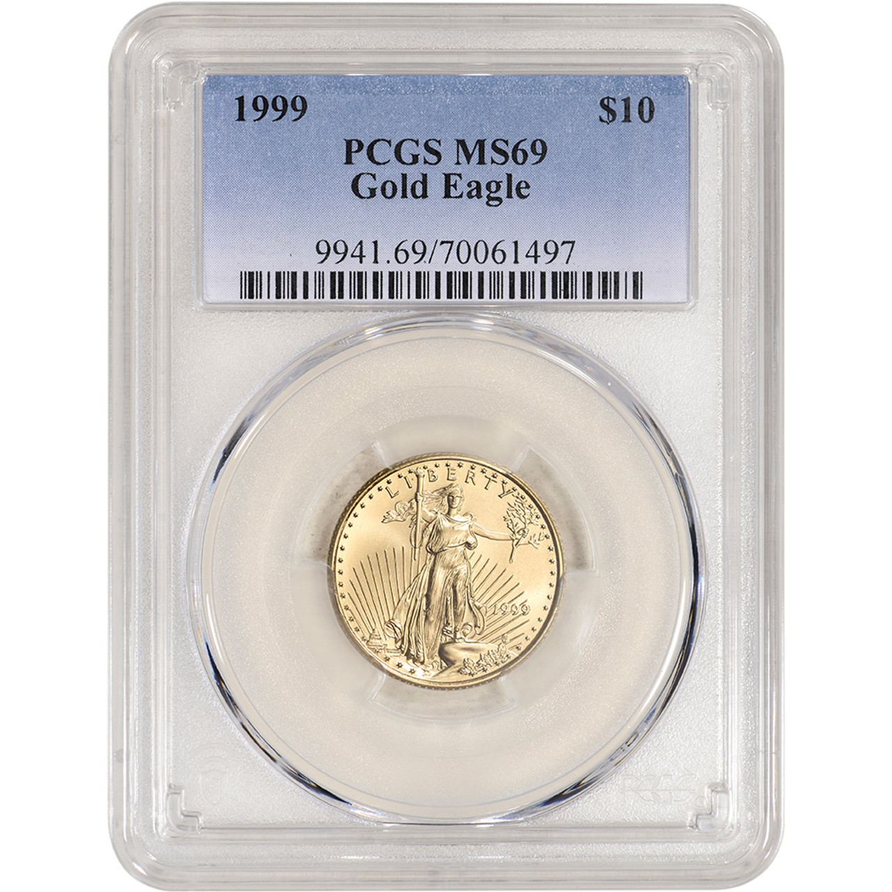 1999 American Gold Eagle 1/4 oz $10 - PCGS MS69 [99-AGE-10-P-MS69