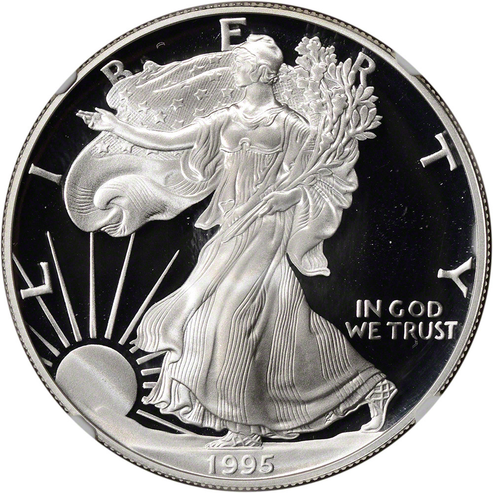 1995 W American Silver Eagle Proof - NGC PF69 UCAM [95-W-ASE-N