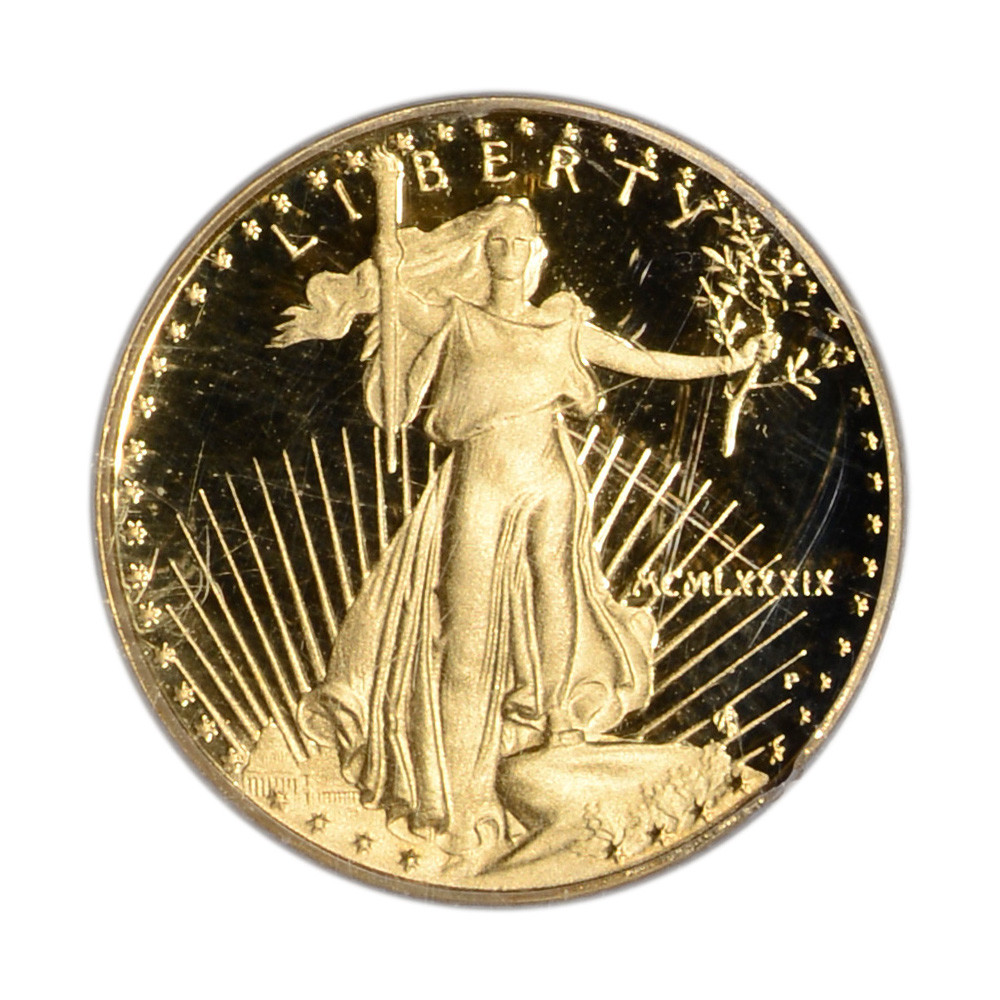 1989 P American Gold Eagle Proof 1/10 oz $5 - PCGS PR69 DCAM [89-P
