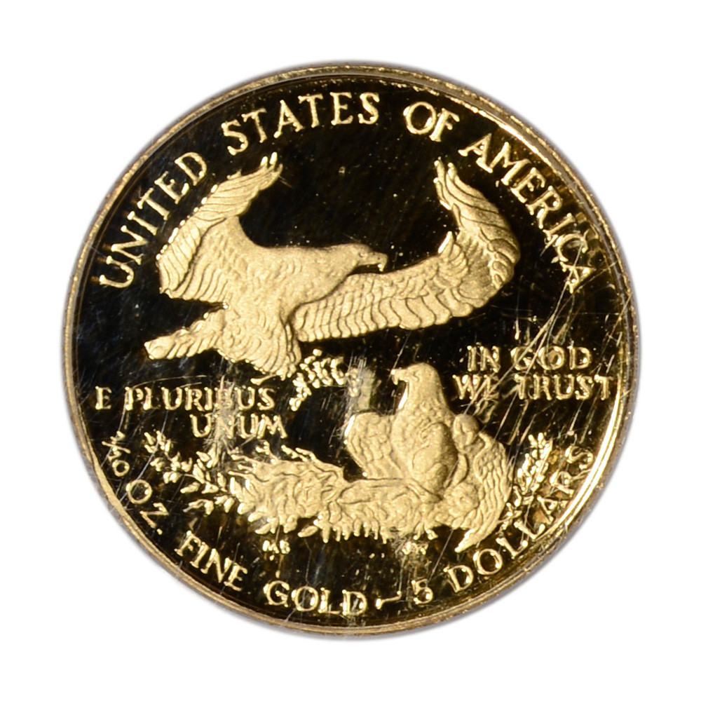 1989 P American Gold Eagle Proof 1/10 oz $5 - PCGS PR69 DCAM [89-P