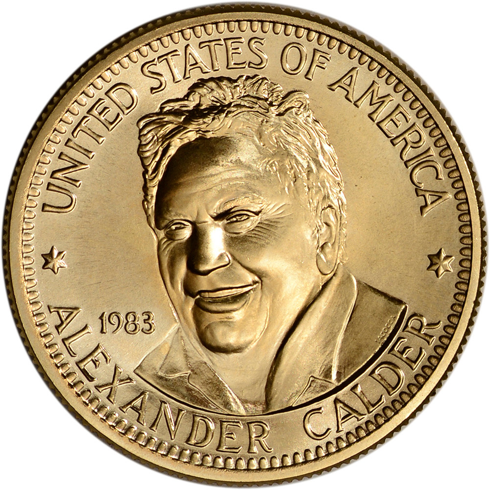 1983 US Gold 1/2 oz American Arts Commemorative Medal - Alexander