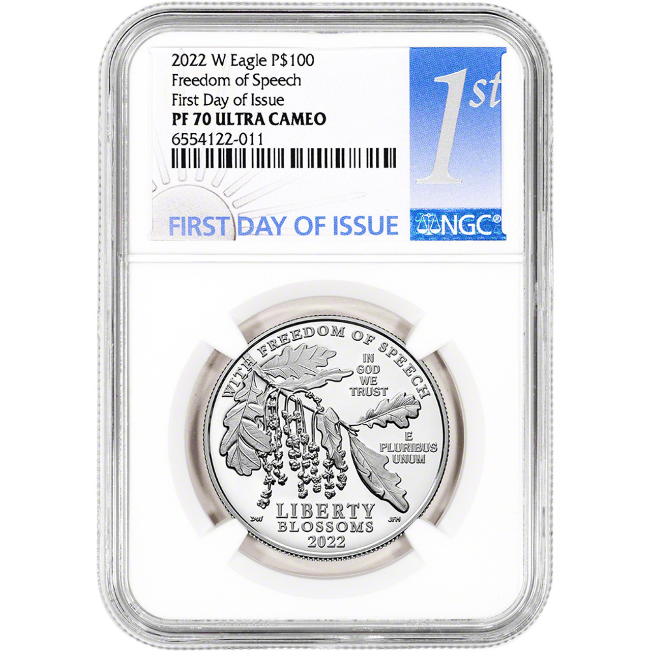 2022 W American Platinum Eagle Proof 1 oz $100 NGC PF70 UCAM First