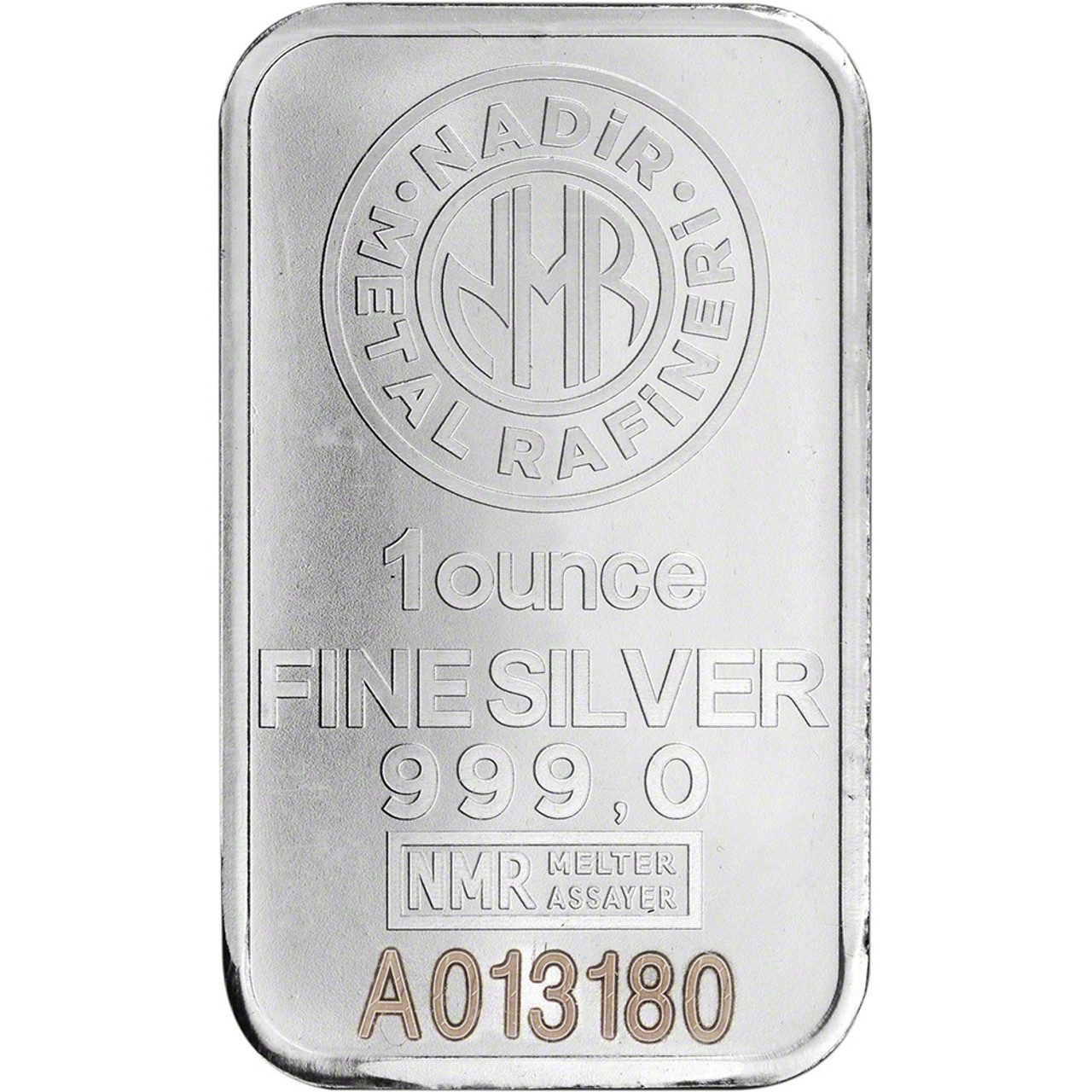 1 oz Silver Bar Nadir Metal Rafineri NMR - .999 Fine in Assay