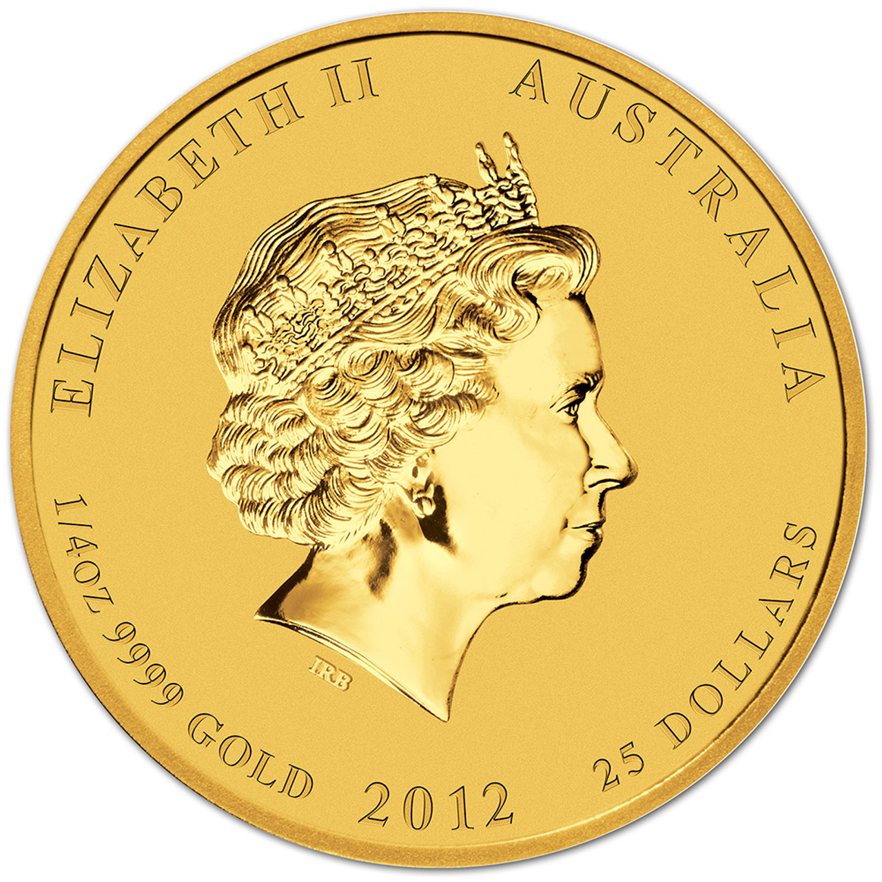 レア！ホーンティアラ　ゴールド 2009 Australia 1/4 oz Gold Lunar Ox BU (Series II) - Walmart.com