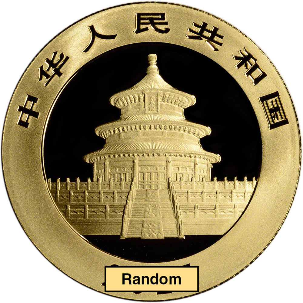 China Gold Panda 1/2 oz 200 Yuan - BU - Mint Sealed - Random Date