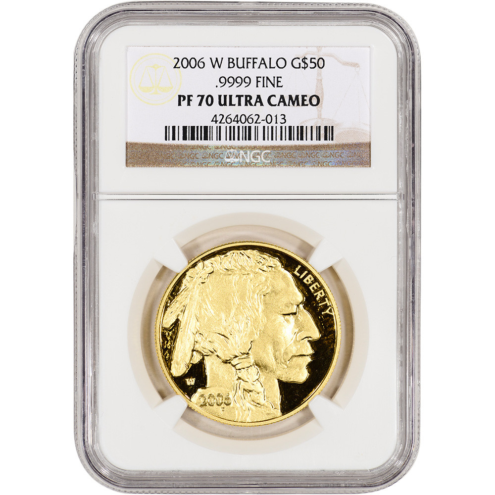 2006 W American Gold Buffalo Proof 1 oz $50 - NGC PF70 UCAM [06-W