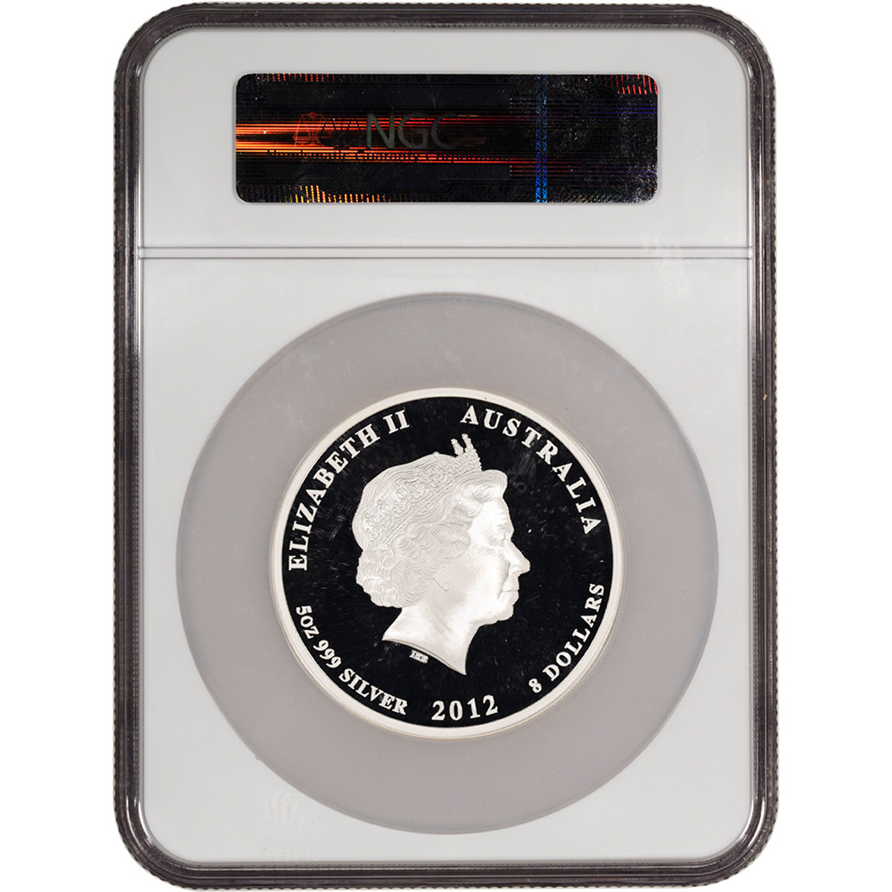 2012 P Australia Silver Lunar II Year of the Dragon Proof 5