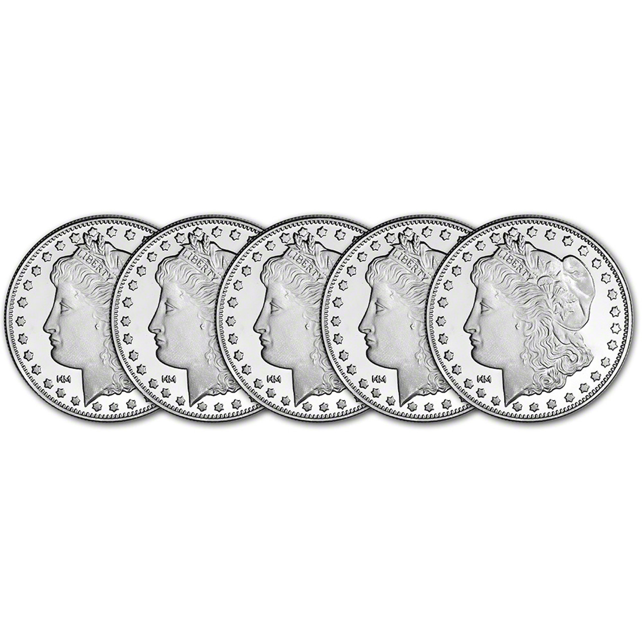 1 oz Silver Round - Morgan Dollar Design 