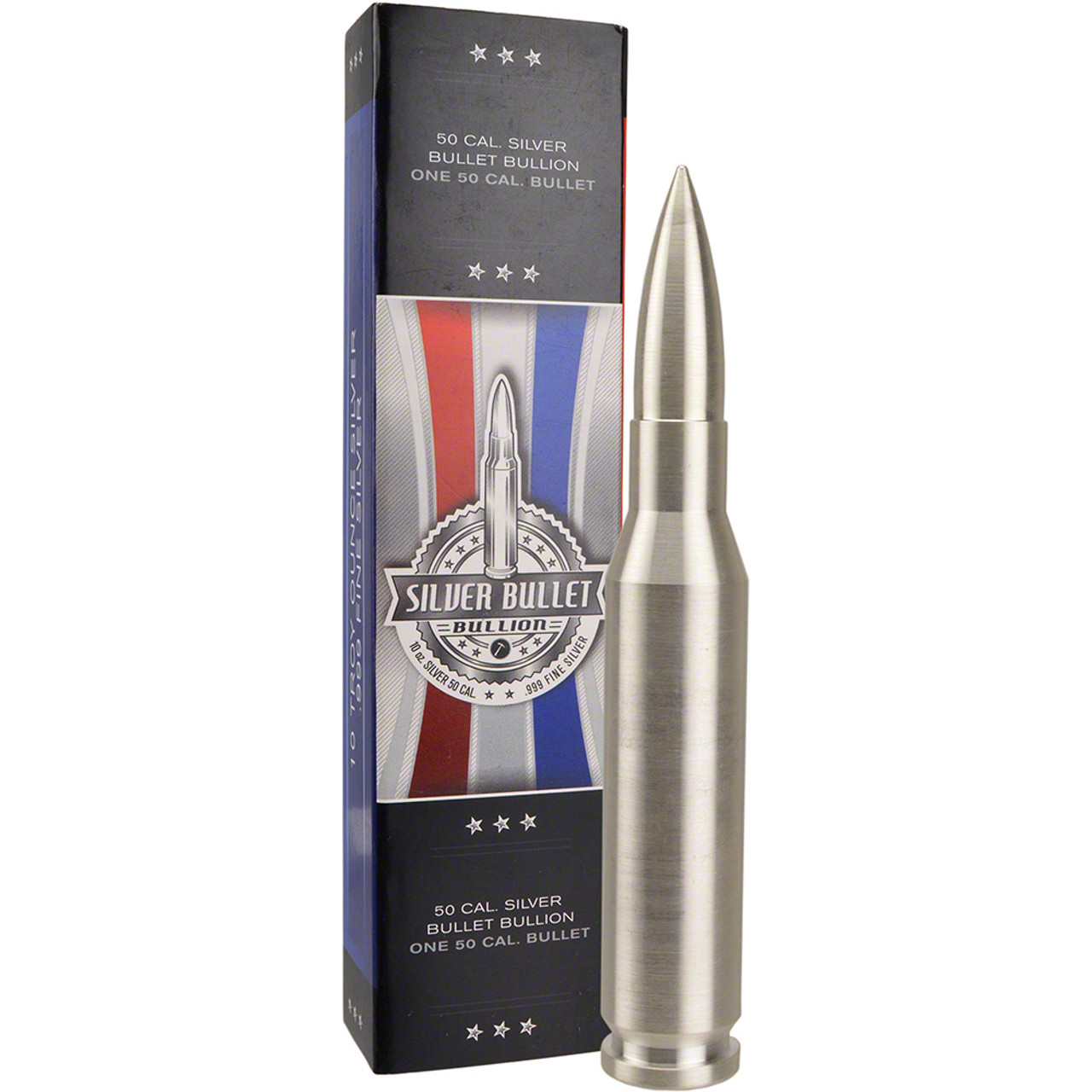 10 oz Silver Bullet .50 Caliber - .999 Fine [SILVER-OTH-10oz-BLTST