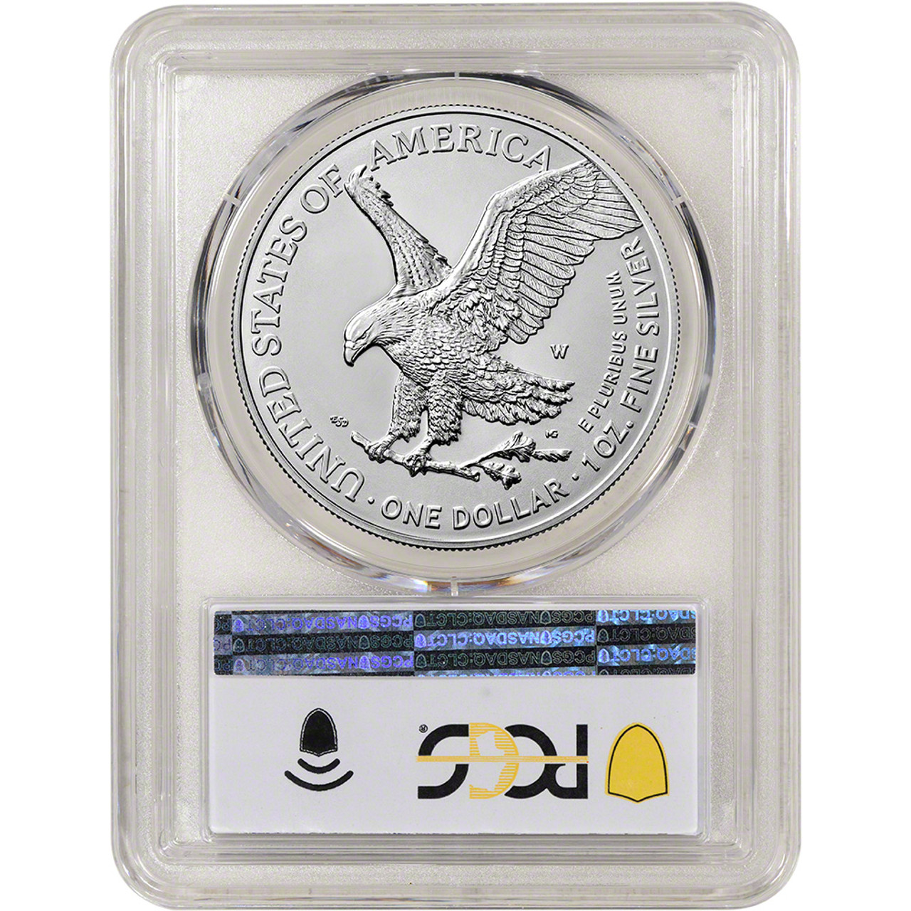 2022 W American Silver Eagle Burnished PCGS SP70 First Strike West