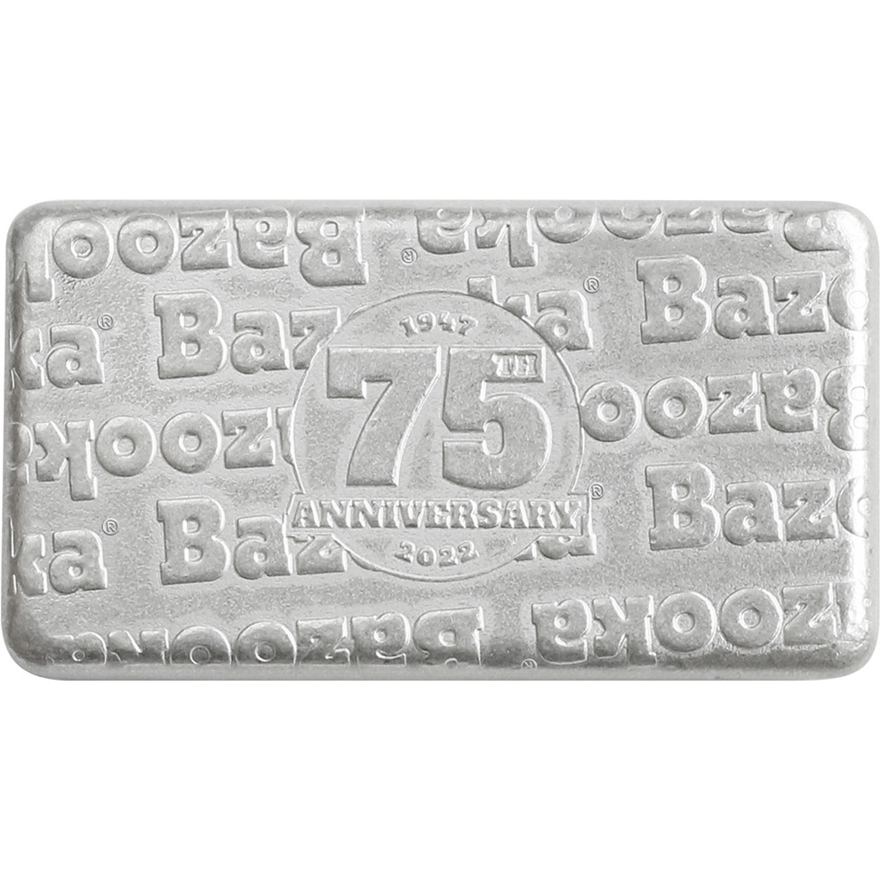 40 gram PAMP Suisse Silver Bazooka Bubble Gum Bar 999.9 Fine with