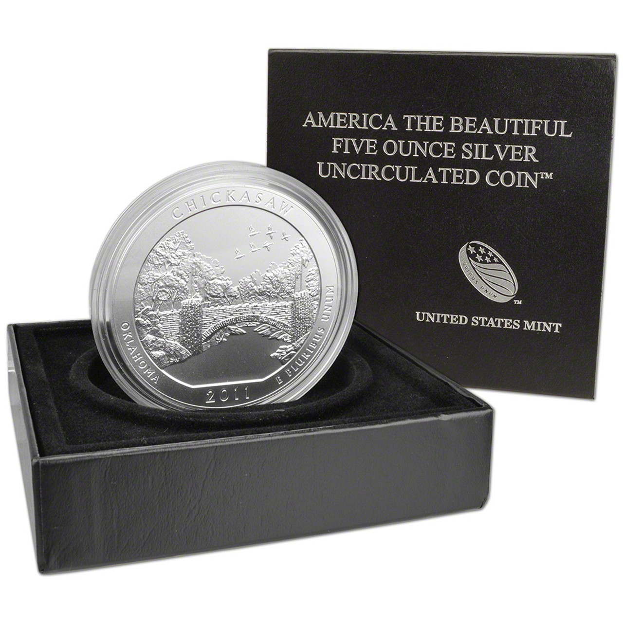 2011 P ATB Chickasaw National Park Silver Uncirculated Coin 5 oz