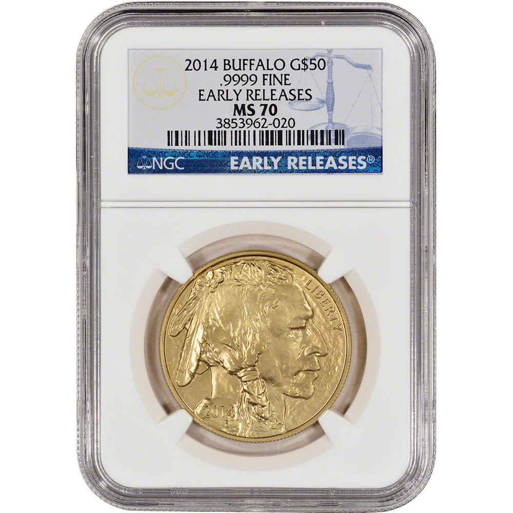 2014 American Gold Buffalo 1 oz $50 - NGC MS70 Early Releases [14