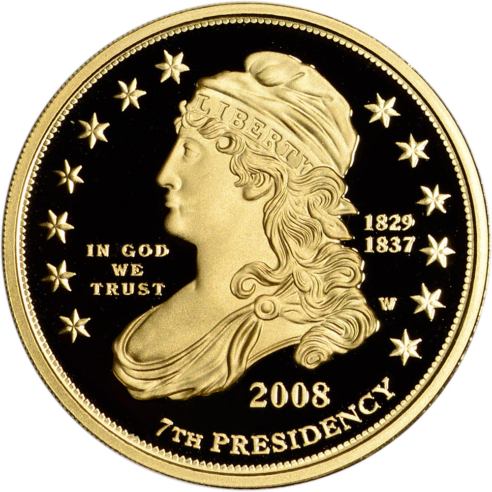 2008-W US First Spouse Gold 1/2 oz Proof $10 - Andrew Jackson's
