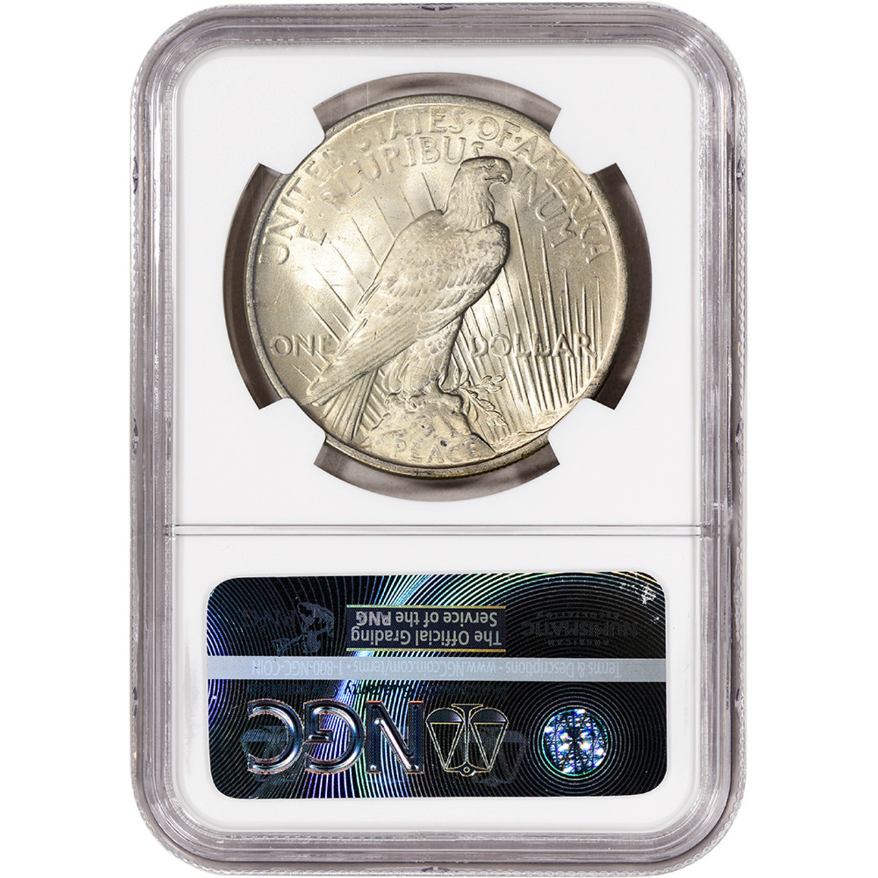 1922 US Peace Silver Dollar $1 - NGC MS64 [PEACE-22-N-MS64