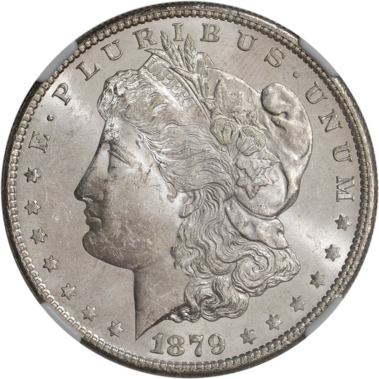 1879 S モルガン銀貨 UNC DETAILS USA 1879 S Morgan 90% Silver Dollar Coin - $1 Brilliant